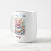 Mug à café avec Axolotl Mignon (Devant gauche)