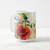 Mug à café avec Coquelicots (Devant gauche)