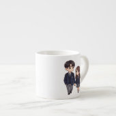 Mug à Café avec Couple Mignon d'Élèves du Lycée de (Devant droit)