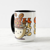 Mug à café avec dessin animé mignon (Devant gauche)