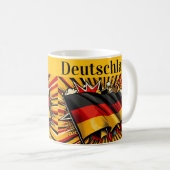 Mug à café avec drapeau allemand. (Devant droit)