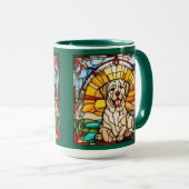 Mug à café avec Labrador Retriever mignon (Devant droit)