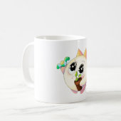 Mug à café avec mascotte de chat mignon – Chat de (Devant gauche)