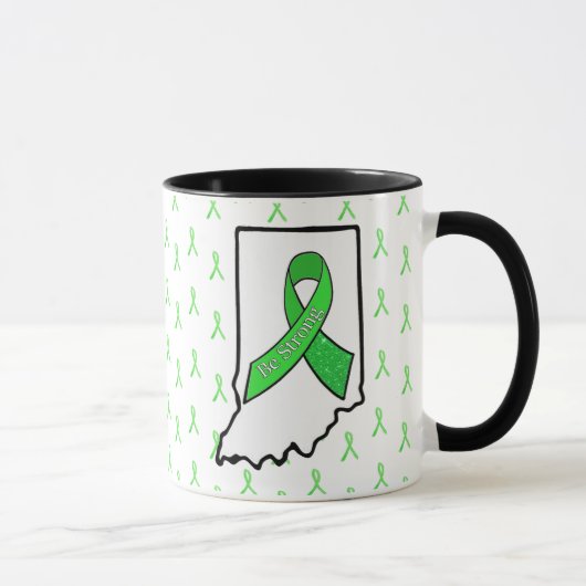 Mug à café avec ruban de sensibilisation à la mala (Droite)