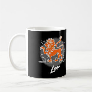 Mug à café avec symbole du zodiaque Lion