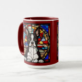 Mug à café avec Térrier de Boston mignon (Devant gauche)