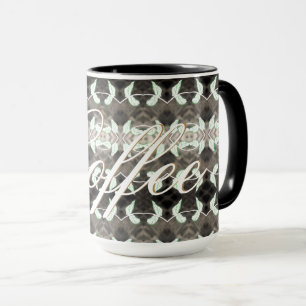 Mug à café avec texte doré