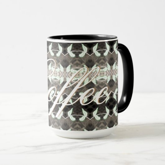 Mug à café avec texte doré (Devant droit)