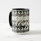 Mug à café avec texte doré (Devant gauche)
