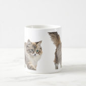 mug à café avec un chat mignon et duveteux (Centre)
