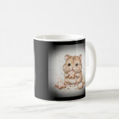 Mug à café avec un hamster et des biscuits de Noël (Devant droit)