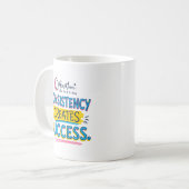MUG À CAFÉ AVEC UNE CITATION DE SUCCÈS (Devant gauche)