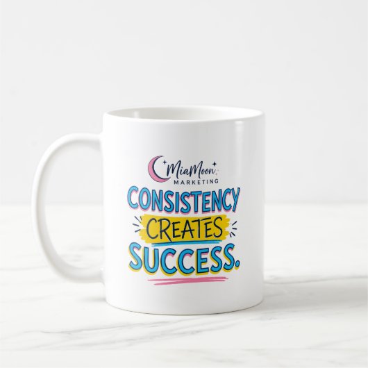 MUG À CAFÉ AVEC UNE CITATION DE SUCCÈS (Gauche)