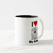 Mug à café Avion classique (Devant droit)