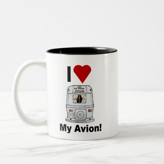 Mug à café Avion classique (Gauche)
