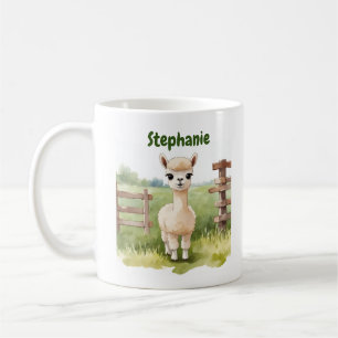 Mug à café Bébé Alpaca Mignon