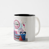 Mug à café bicolore (Devant droit)