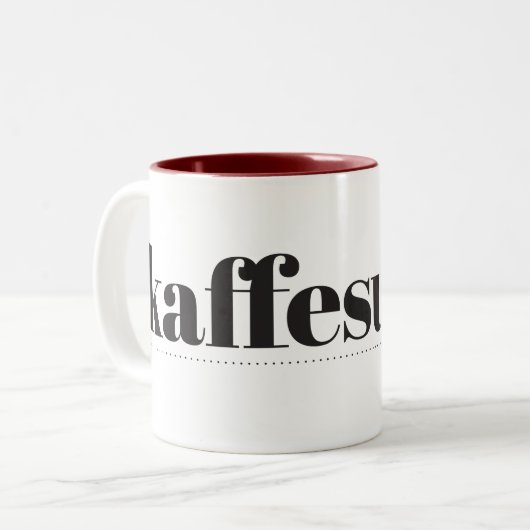 Mug à café bicolore Kaffesugen (Devant gauche)