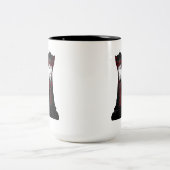 Mug à café bicolore Queen noire (Centre)