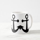 Mug à café blanc Anchor (Devant droit)