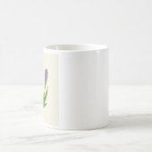 Mug à café blanc avec des fleurs violettes (Centre)
