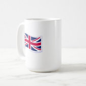 Mug à café blanc avec Union Jack (Devant gauche)