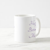 Mug à café blanc classique "Fleur de lavande" (Devant droit)