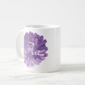 Mug à café blanc classique "Fleur de lavande" (Devant gauche)