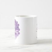 Mug à café blanc classique "Fleur de lavande" (Centre)
