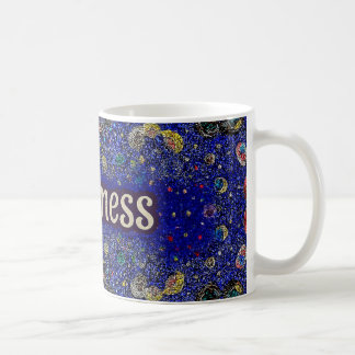 Mug à café Bonheur – Style Mandala vibrant 