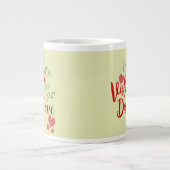 Mug à café Bonne Saint-Valentin Cactus Cœurs 60cl (Devant)