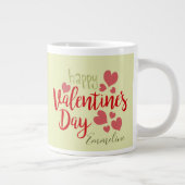 Mug à café Bonne Saint-Valentin Cactus Cœurs 60cl (Droite)