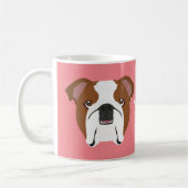 Mug à café Bouledogue Anglais (Gauche)
