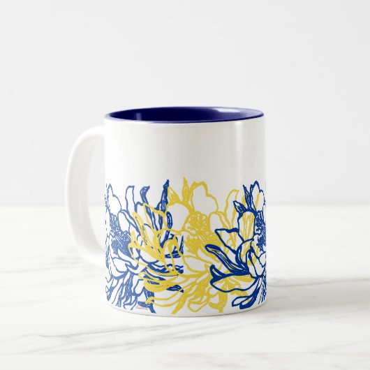 Mug à café Cereus à floraison nocturne (Devant gauche)