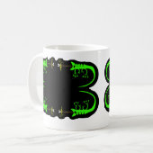 Mug à café Chameleon vert (Devant gauche)