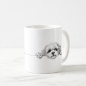 Mug à café charmant Shih Tzu (Devant droit)