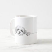 Mug à café charmant Shih Tzu (Devant gauche)