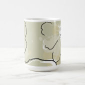 Mug à café/chocolat chaud Fleurs Abstraites (Centre)