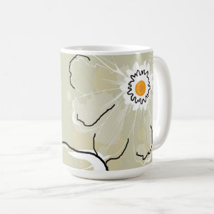 Mug à café/chocolat chaud Fleurs Abstraites