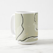 Mug à café/chocolat chaud Fleurs Abstraites (Devant gauche)