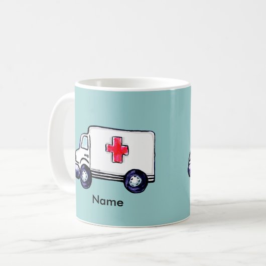 Mug à café classique Ambulance (Devant gauche)