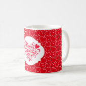Mug à café Cœur de la Saint-Valentin (Devant droit)