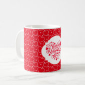 Mug à café Cœur de la Saint-Valentin (Devant gauche)
