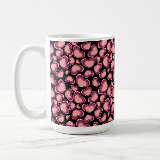 Mug à café coeurs (Gauche)