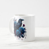 Mug à café Corbeau d'Halloween (Devant gauche)