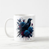 Mug à café Corbeau d'Halloween (Gauche)