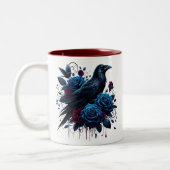 Mug à café Corbeau d'Halloween (Gauche)