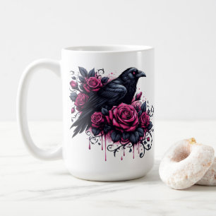 Mug à café Corbeau d'Halloween