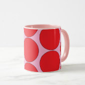 MUG À CAFE "CRÈME DE FRAMBOISE" POP-ART 330 ML (Devant droit)
