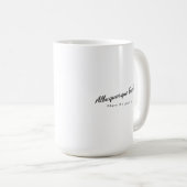 Mug à café de 15 oz avec logo (Devant droit)